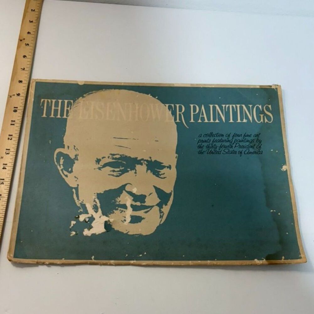 Vintage 1968 " the Eisenhower Paintings" Collection of 4 fine art prints